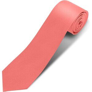 Men's Coral Solid Pure Color 3.15" (8cm) Necktie Plain Formal Business Ties